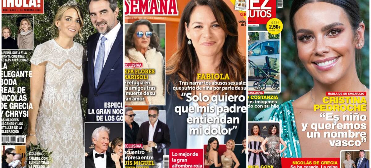 Las portadas de las revistas del corazón de hoy, miércoles 12 de febrero (Instagram)